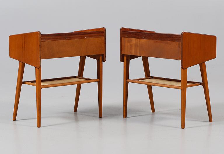 SÄNGBORD, ett par, 1950/60-tal.
