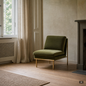 A pair of 'April' armchairs, Newport.