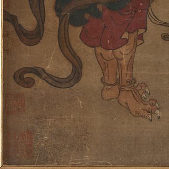 Kaikemono, akvarell och tusch på siden. Japan, Edo.