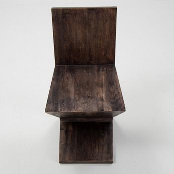 A 'Zig-Zag' chair by Gerrit Rietveld for Cassina, designed 1932-34, marked and numbered.