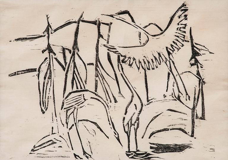 Reidar Särestöniemi, "CRANES".