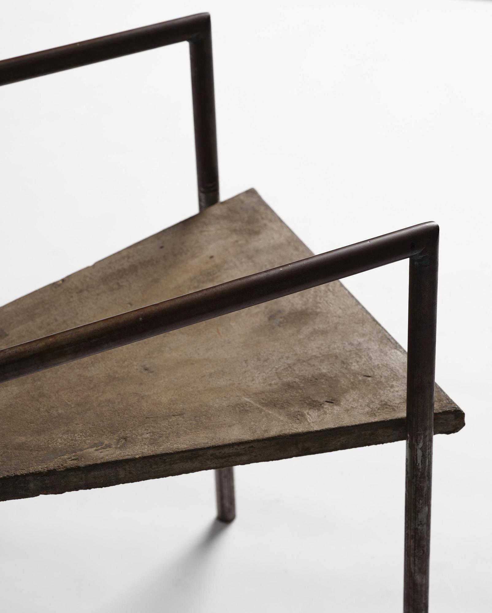 Jonas Bohlin, karmstol, "Concrete", provex, Källemo, Värnamo, efter 1981.