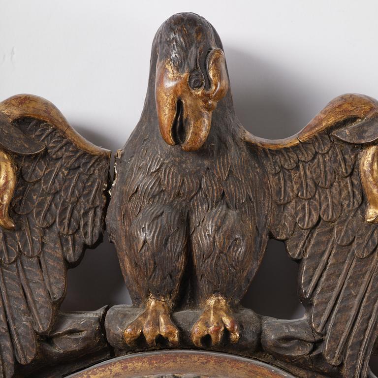 Adolph Bjurman, wall clock, late Gustavian, Norrköping (active 1783-1812).