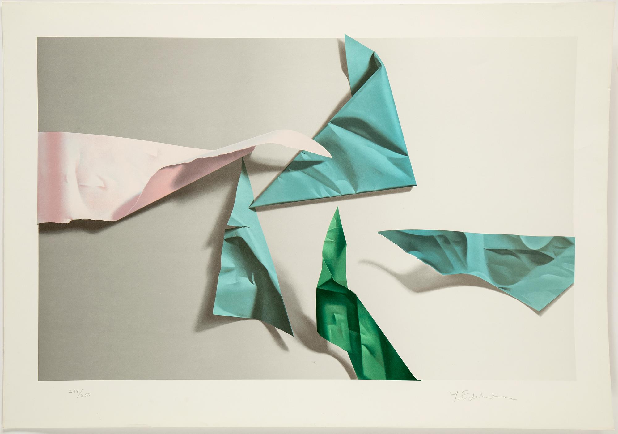 YRJÖ EDELMANN, lithograph in colors, signed Y. Edelmann and numbered 238/250 in pencil.