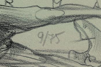 Djuric Miodrag Dado, 12 stycken litografier med mapp. Samtliga signerade och numrerade 9/75.