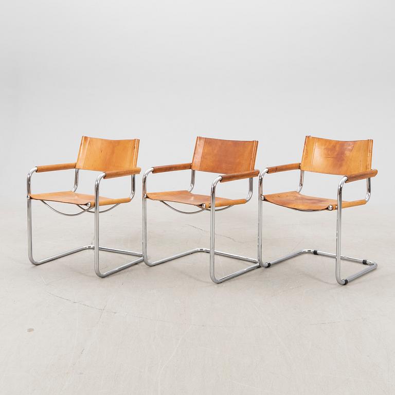A set of three chairs, Italy, second half of the 20th century.