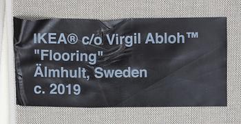 Virgil Abloh, matta "Kvitto", IKEA x Virgil Abloh, "MARKERAD" kollektion, ca 200 x 90 cm.