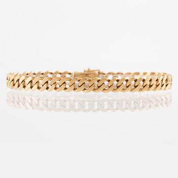 Bracelet, 18K gold, curb link.