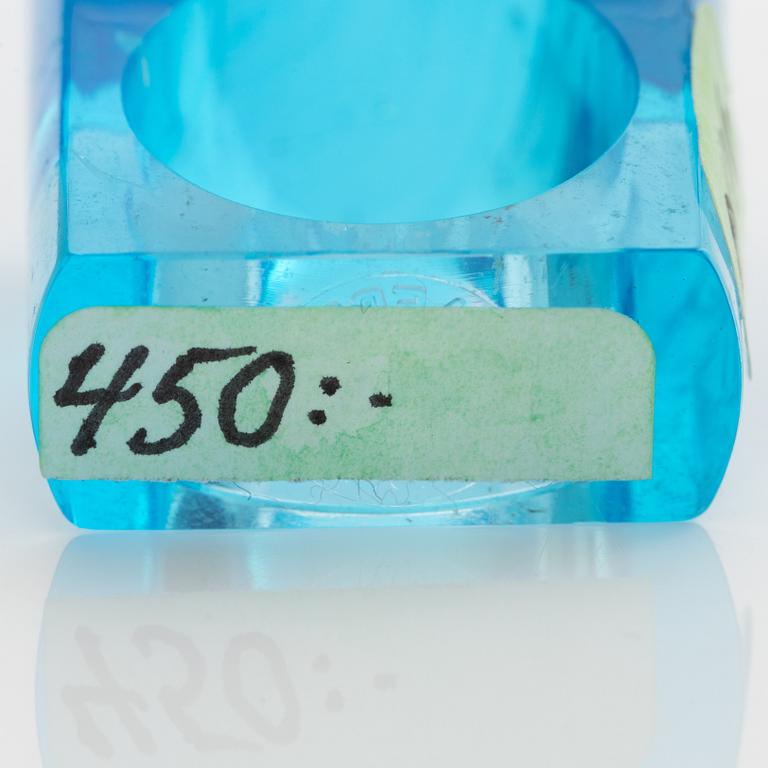 Siv Lagerström, tre ringar akrylplast, 1970-tal.