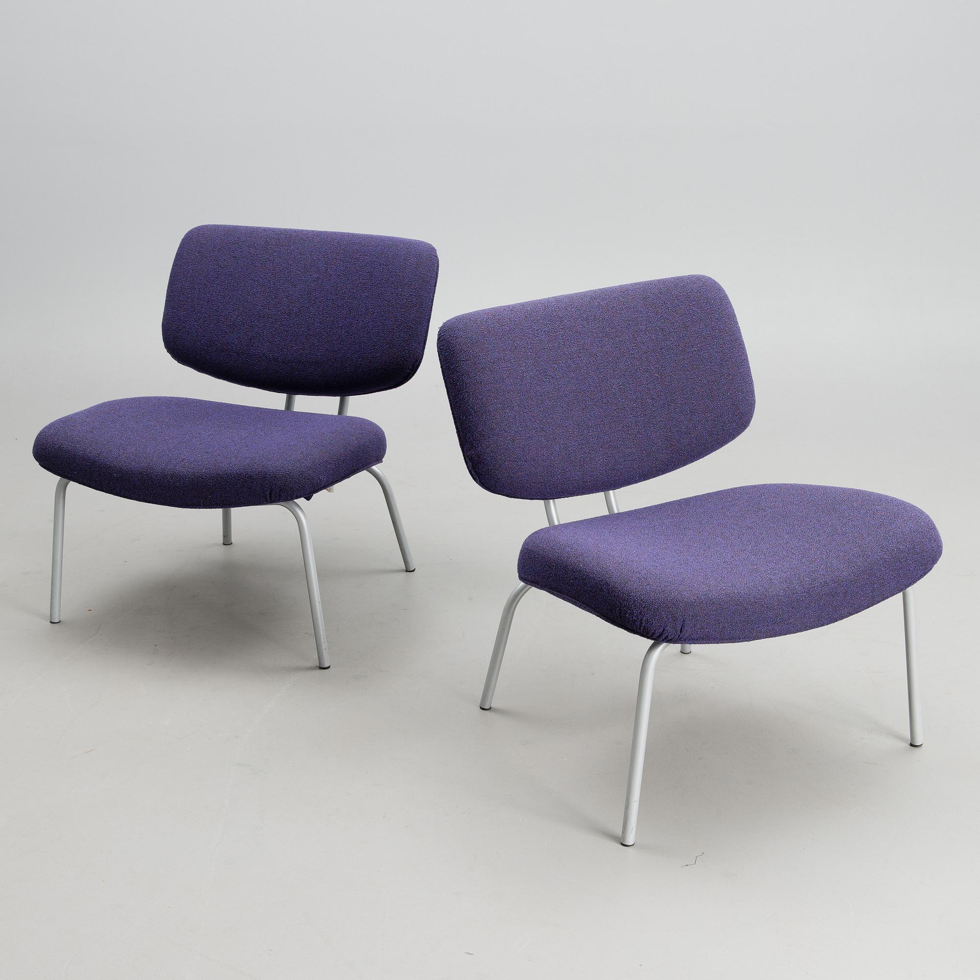 FÅTÖLJER, ett par, "Clea", Kristiina Lassus Studio, Zanotta. Modellen formgiven 1998.