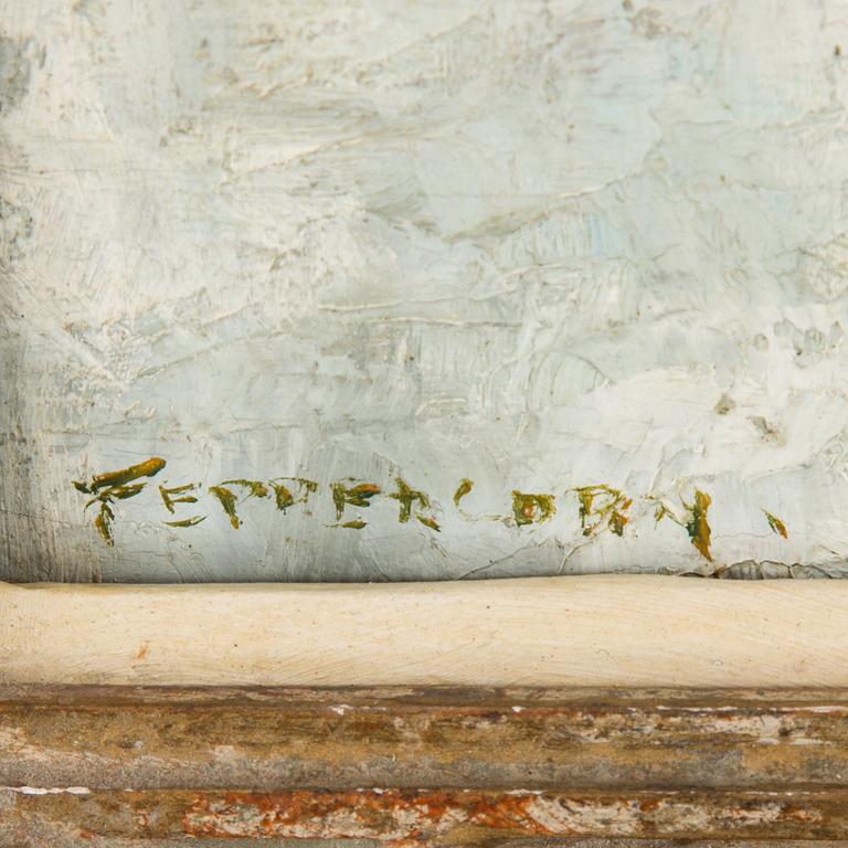 ARTHUR DOUGLAS PEPPERCORN, oil on board, signed.