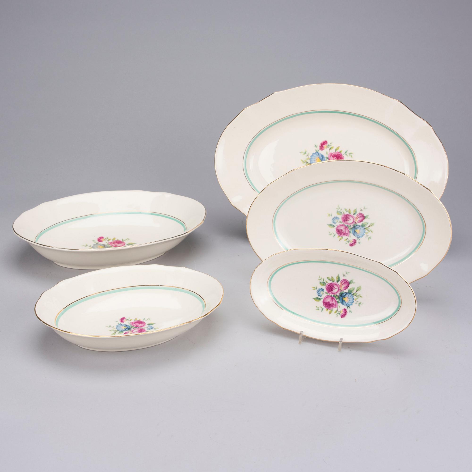 SERVIS, 33 delar, porslin, "Tellervo" Arabia, i produktion 1949-1958.