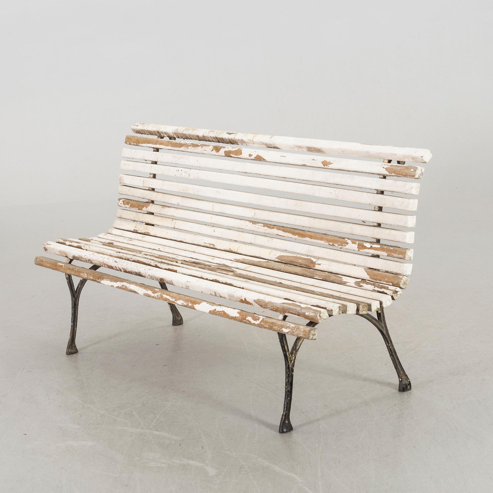 TRÄDGÅRDSSOFFA / -BÄNK, sekelskiftet 1900.