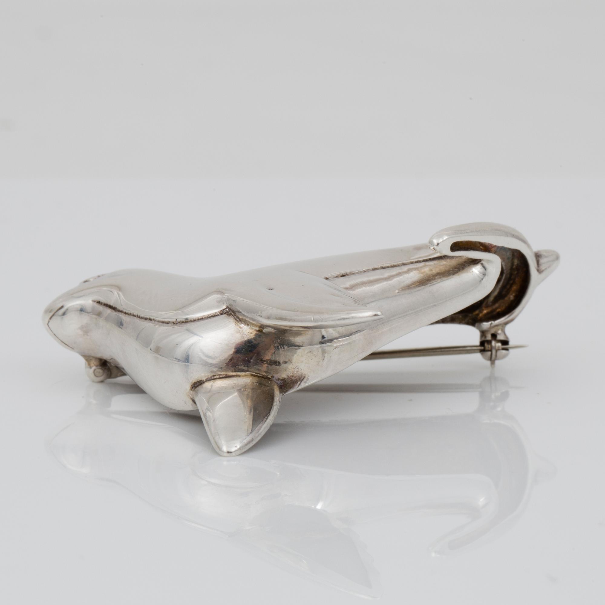BROSCH, Tiffany & Co, sterling silver, daterad 1988.