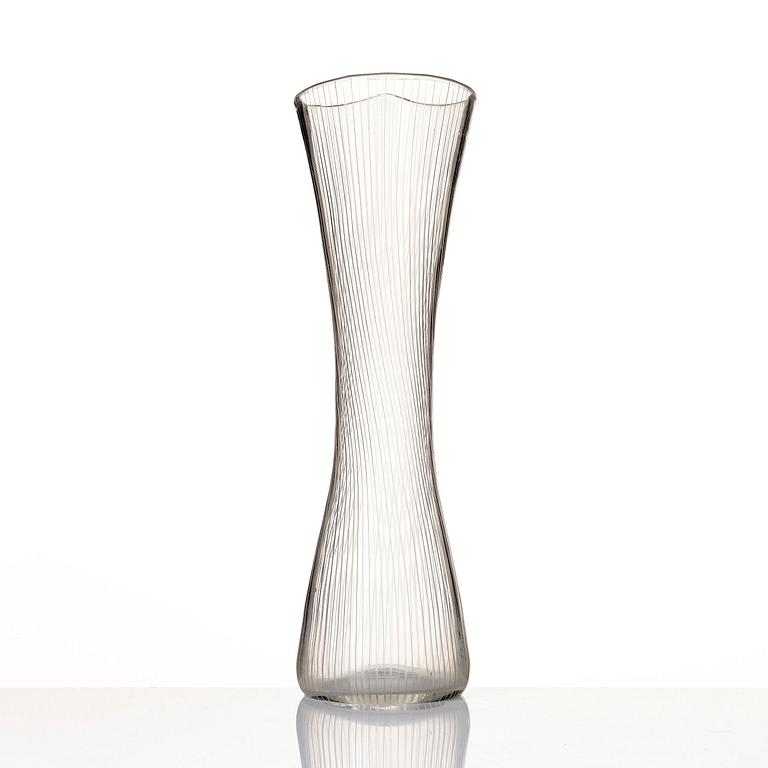 Tapio Wirkkala, a glass vase, model 3509, Iittala, Finland.