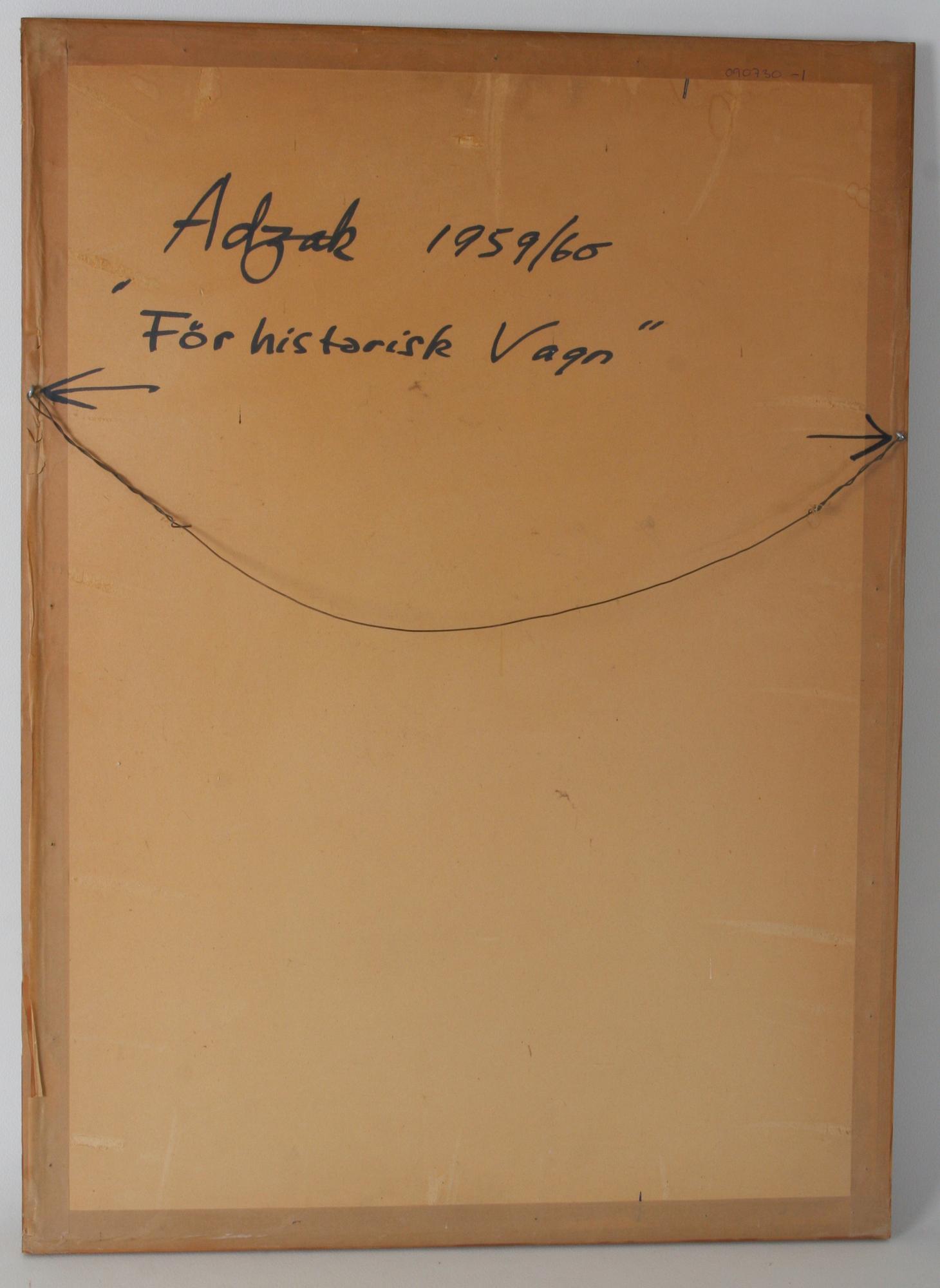 ROY ADZAK, gouache på papper, sign.