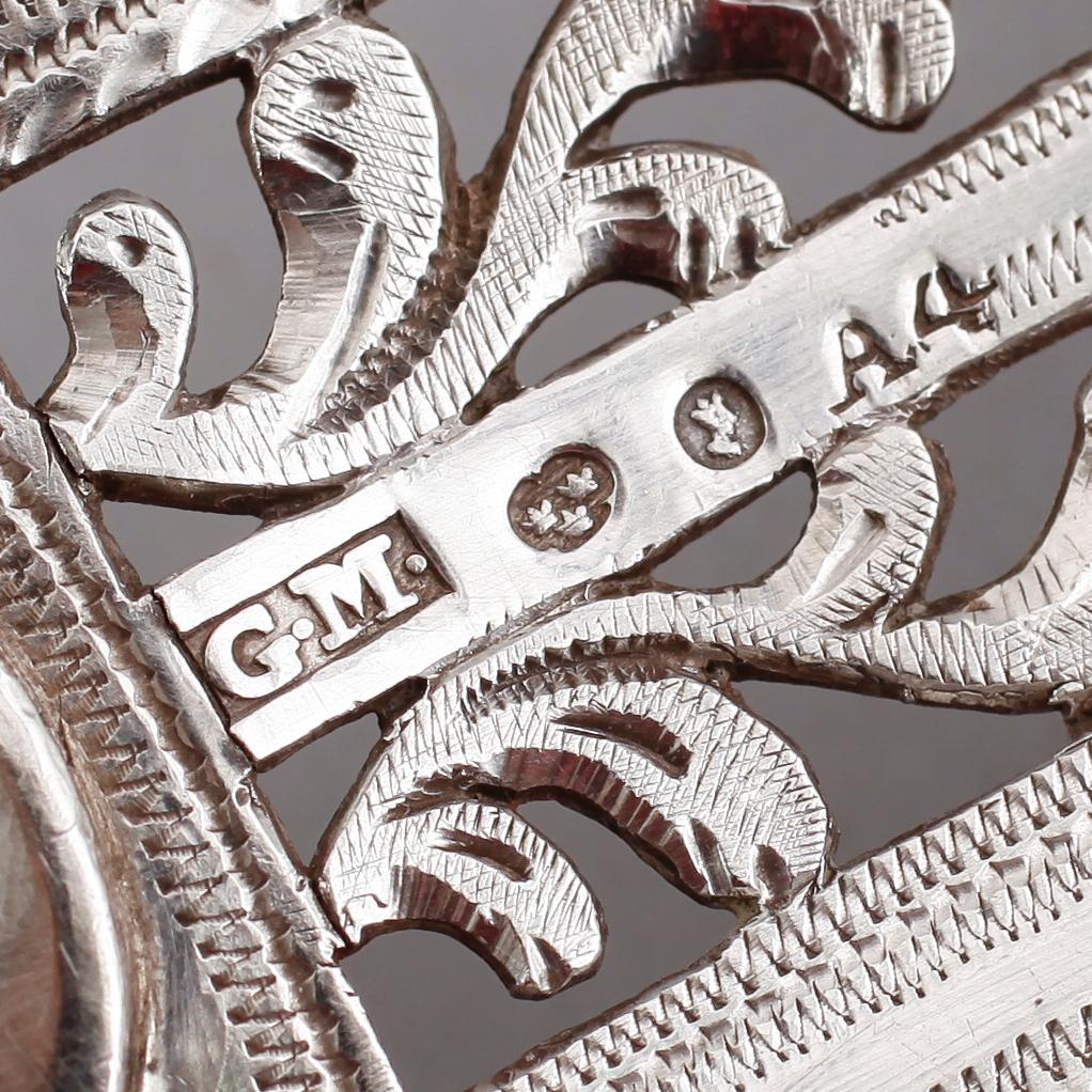 FISKSPADE, silver, Gustaf Möllenborg, Stockholm 1831. Vikt ca 143 gram.