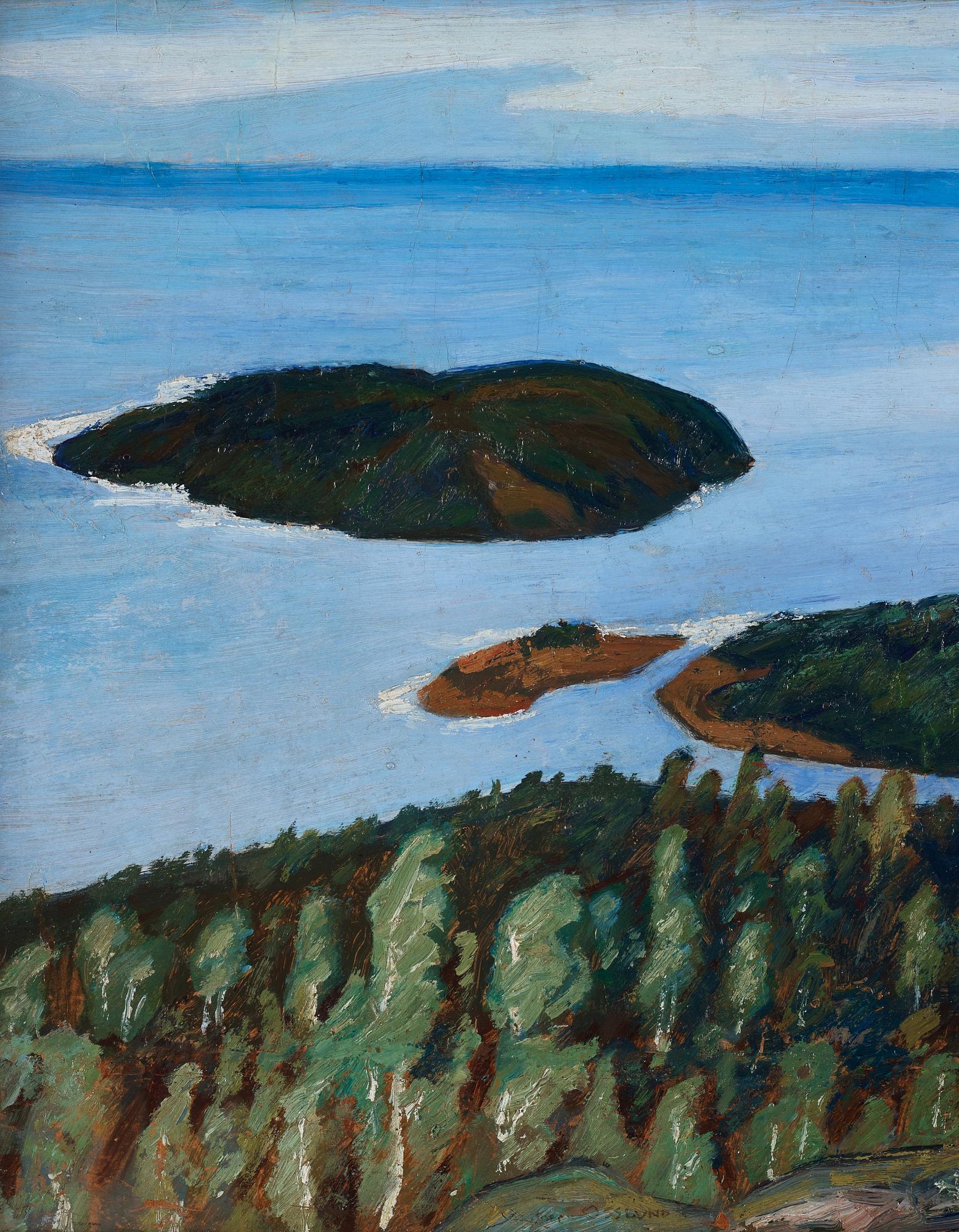 Helmer Osslund, View from Ringkallen, Ångermanland.