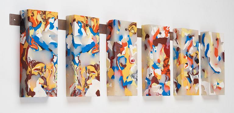 Matthias van Arkel, MATTHIAS VAN ARKEL, Wall sculpture/object in silicone rubber and stainless steel. Signed MvA. Executed in 2004. Unique.