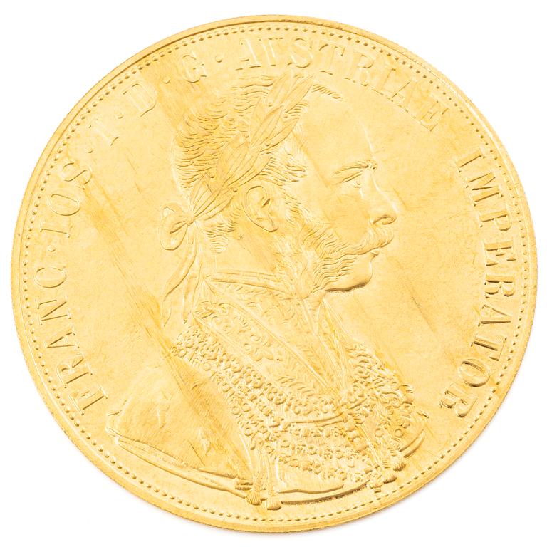Gold coin, Austria, Franz Josef, 4 ducats, 1915.