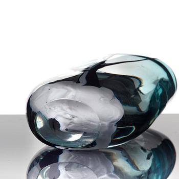 Vicke Lindstrand, a "Winter" glass vase, Kosta, Sweden 1950's.