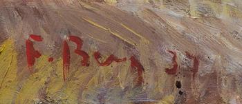 FRANS BERG, olja på pannå, signerad och daterad 37.