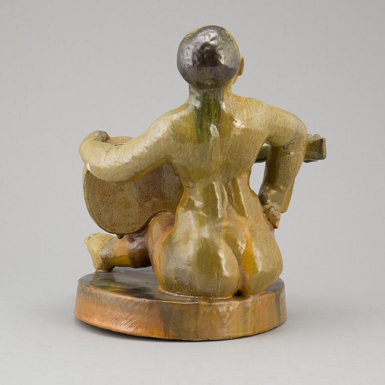 ALLAN EBELING, a sculpture, earthenware, signed A Ebeling and dated 1935.