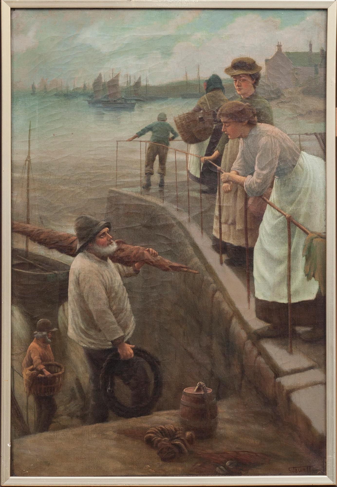 SINGLETON JOWETT, olja på duk, signerad.