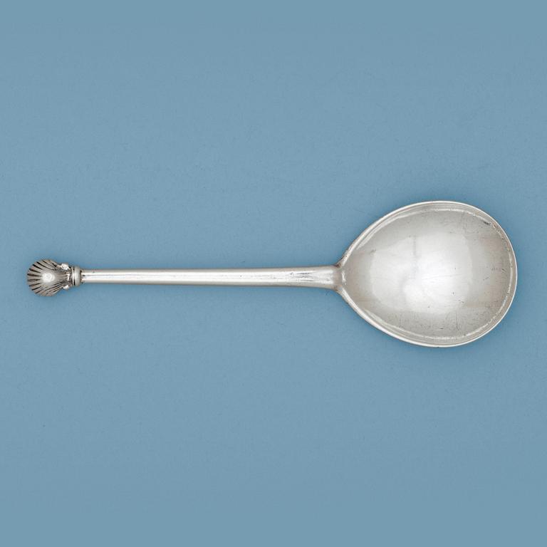 An English early 18th century silver spoon, possibly.