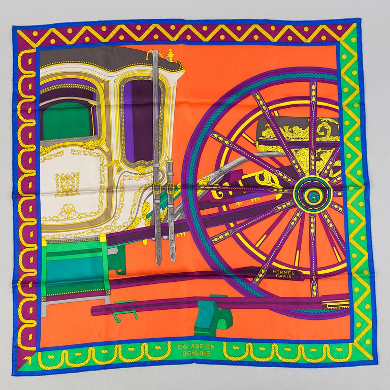 HERMÈS, "Balade en Berline" scarf.