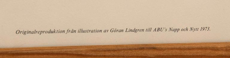 Various artists 7 pcs Preliminary designs for Abu's catalogues "Napp och Nytt".