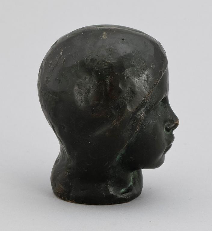 JOHANNES COLLIN, skulptur, brons, 1900-talets första hälft.
