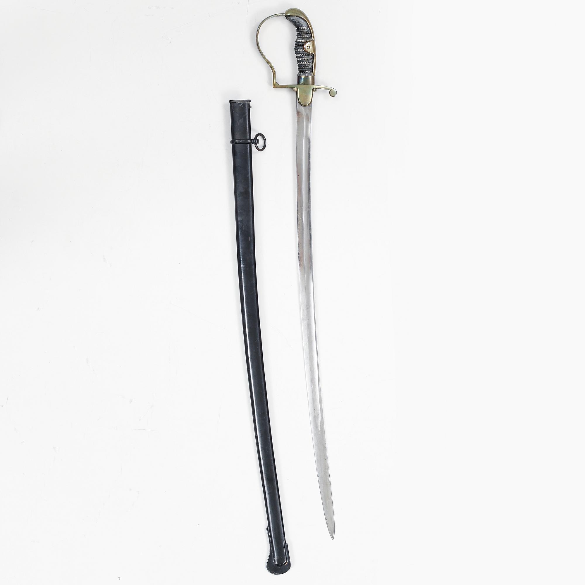 A German sabre and a hunting sword.