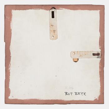 Rut Bryk, relief, signed a tergo.