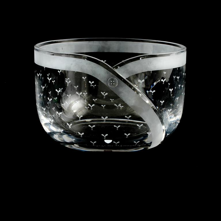 SKÅL, glas, Gunnar Cyrén, Orrefors, 1978.