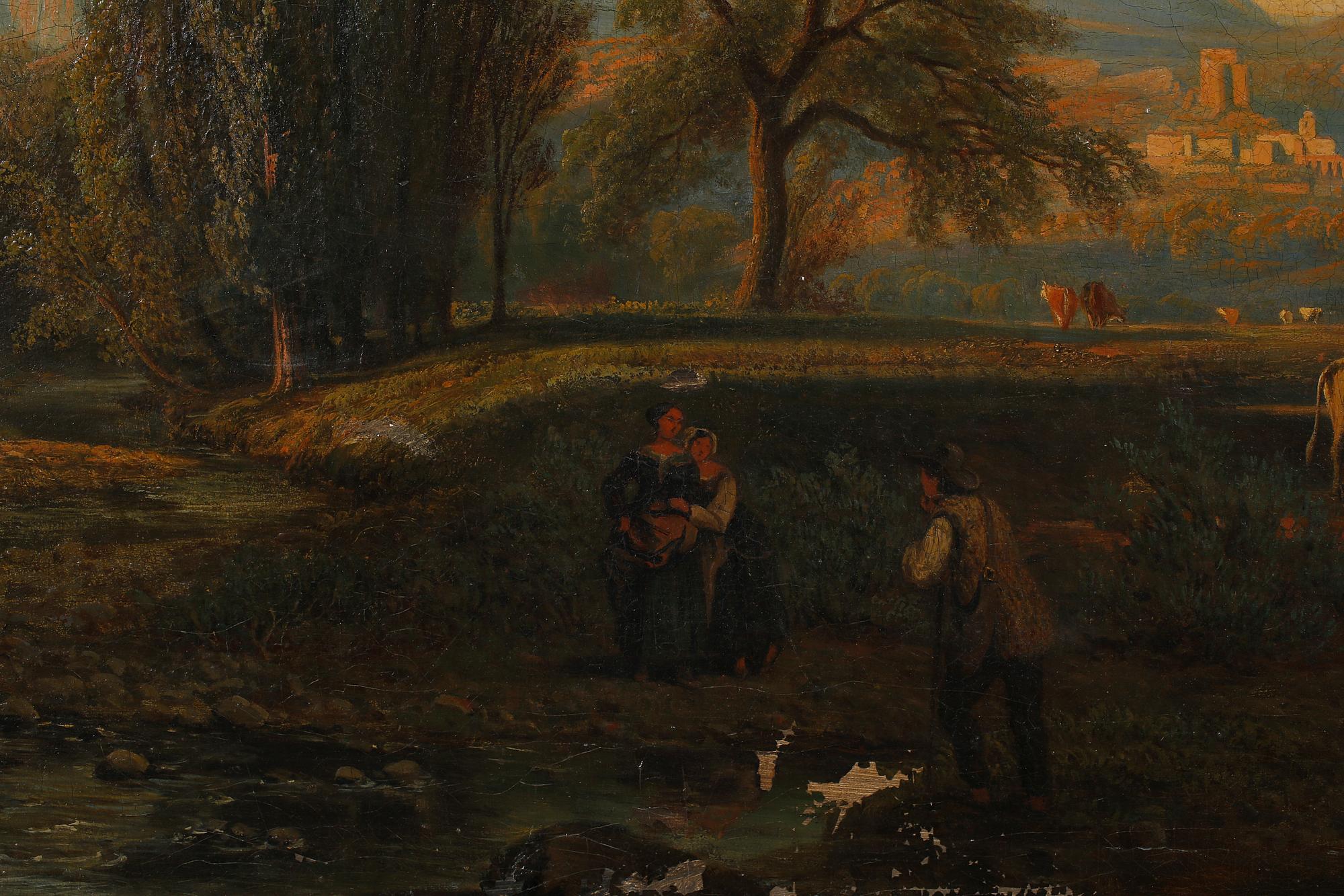 EDOUARD JEAN MARIE HOSTEIN, olja på duk, signerad och daterad Paris 1863.