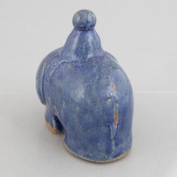 Ulla Kraitz, a stoneware sculpture, own studio, Fogdarp.