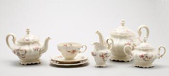 TESERVIS, 25 del, porslin, Pompadour, Rosenthal.