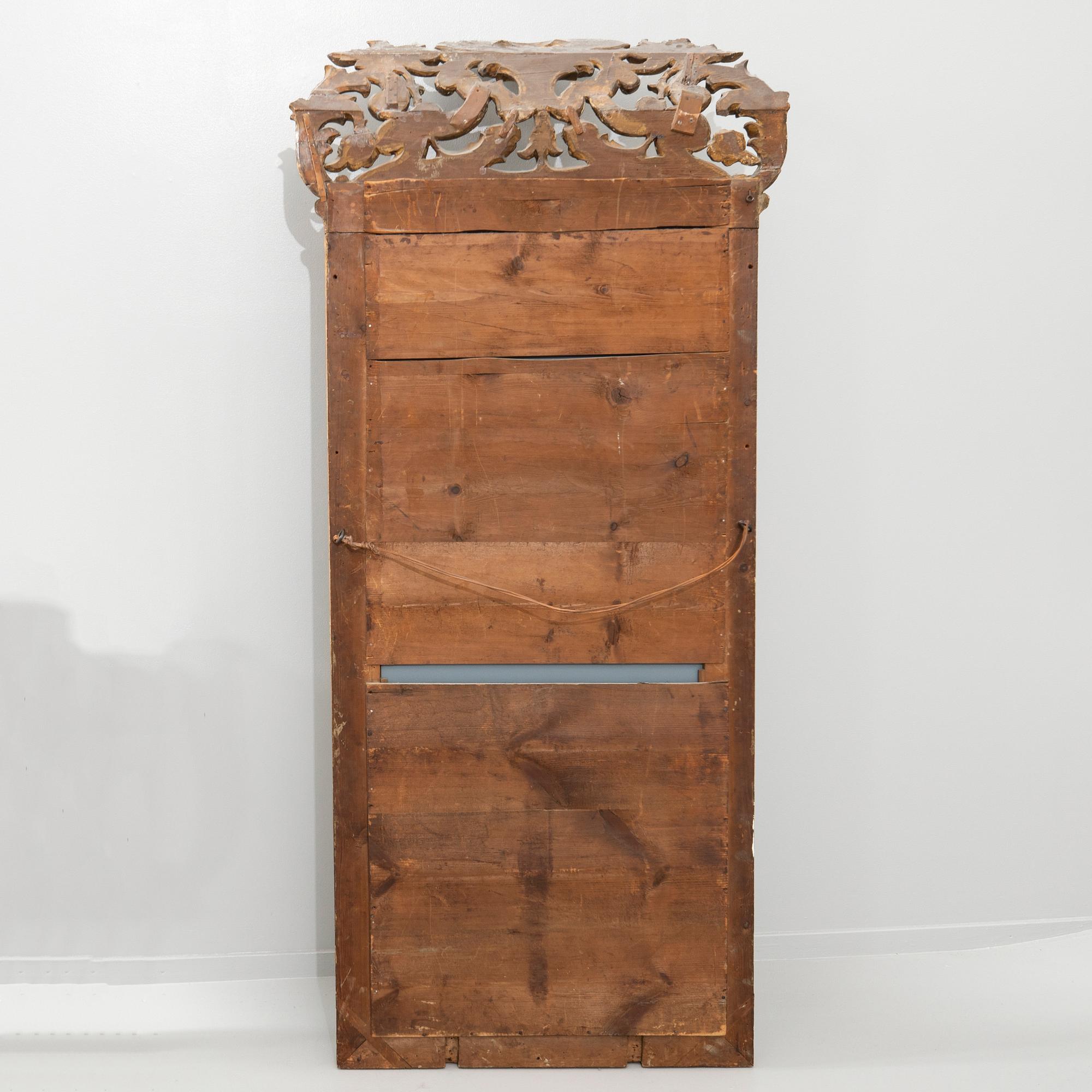 Spegel med konsolbord, 1800-tal.