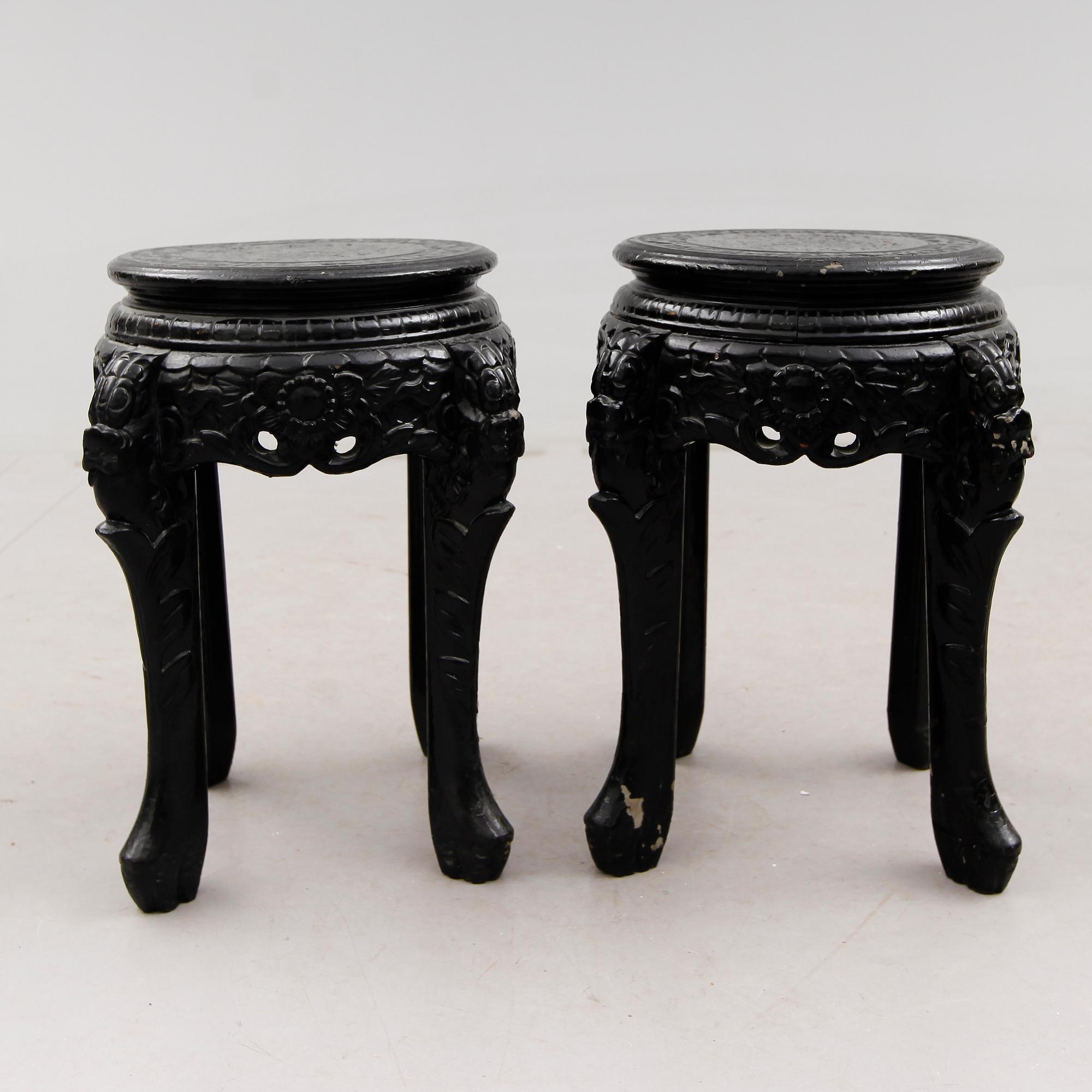 PALLAR, 2 st, orientaliska, 1900-tal.