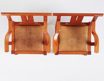 John Kandell, a set of six "Solitär" chairs, Källemo, Värnamo post 1985.