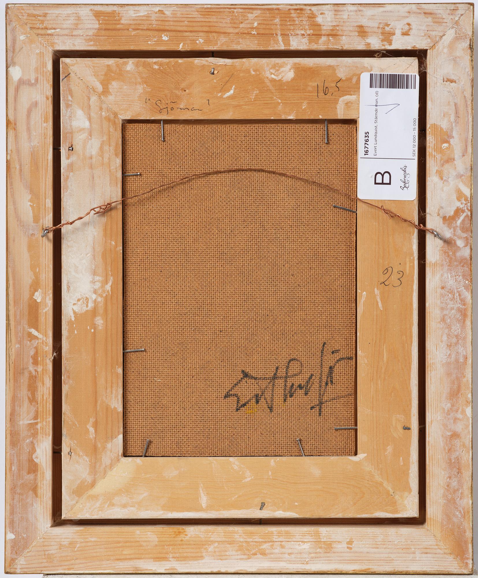 Evert Lundquist, Standing man.