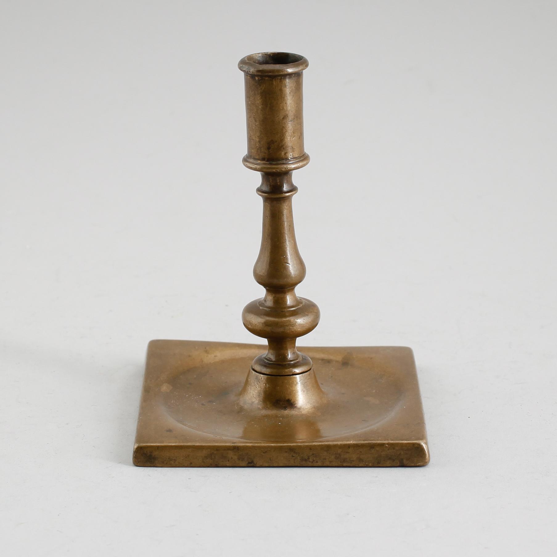 LJUSSTAKE, mässing, 1600-/1700-tal.