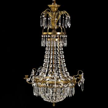 A second half of the 20th Century Gustavian style chandelier.