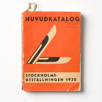 Stockholm Exhibition 1930, catalogue and brochures, three pieces, provenance Gunnar Asplund.