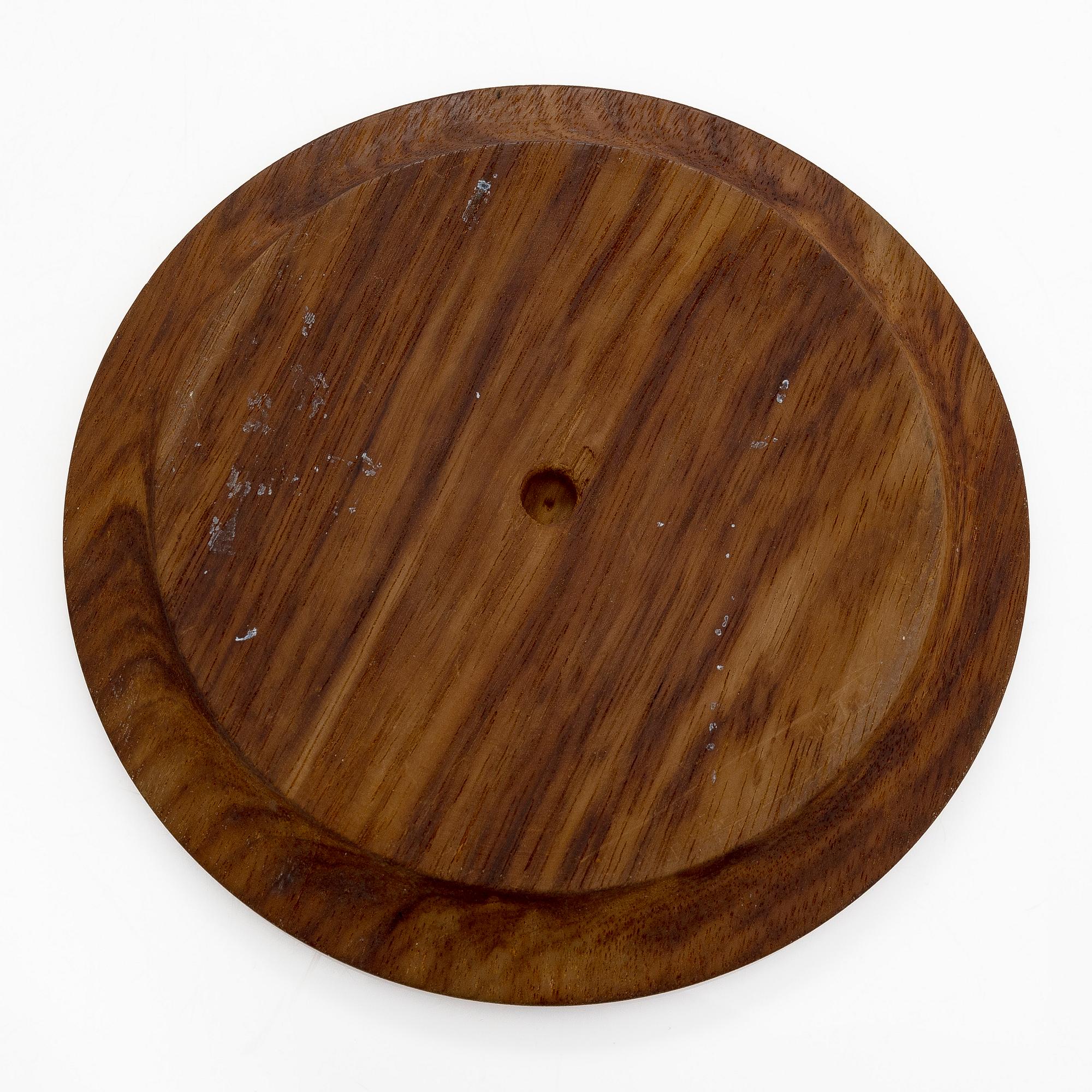 Aino Aalto, wooden base for a cheese dome, for Artek, mid-20th century.