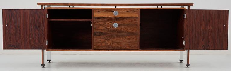 A Finn Juhl palisander sideboard, with aluminium details, CADO.