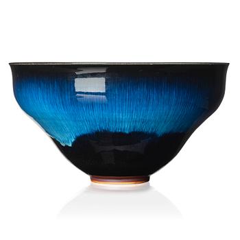 168. Carl-Harry Stålhane, a unique stoneware bowl, Rörstrand, Sweden 1960s.