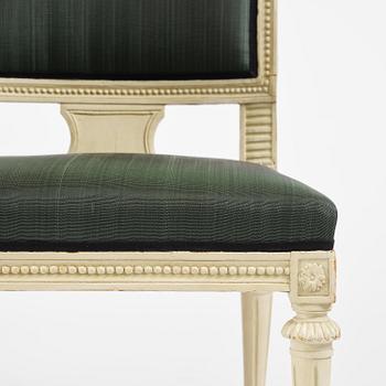A set of eight (6+2) klismos-chairs attributed to C. J. Wadström (master 1788-1816).