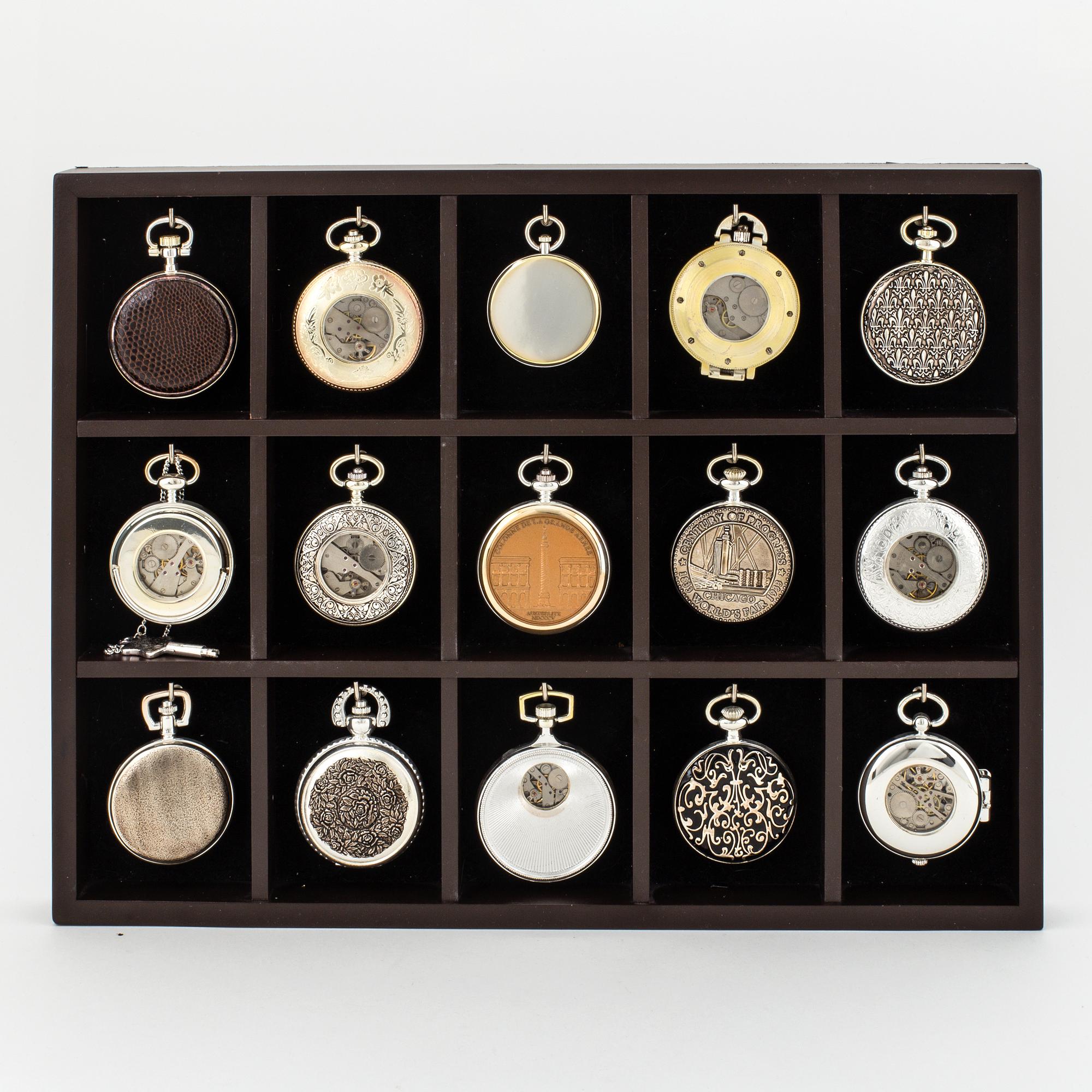POCKET WATCHES 15 pcs The Heritage Collection Bukowskis